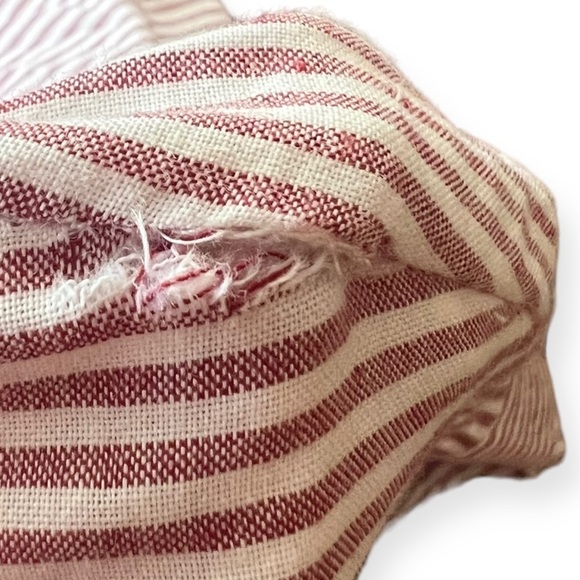 BELUCCI dress mini red white striped XS ruffles - Picture 8 of 12